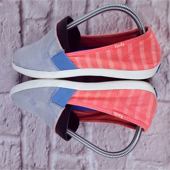 Keds women's slip on shoes pineapple blue pink size 9 - Picture 13 of 15